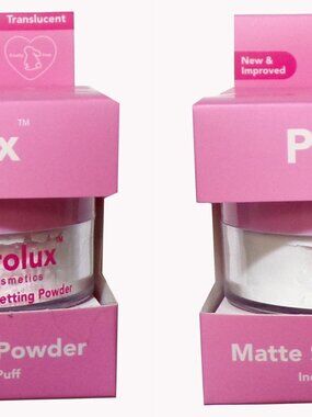 PROLUX Cosmetics MATTE Setting Powder With Puff ~ Translucent (Set of 2)